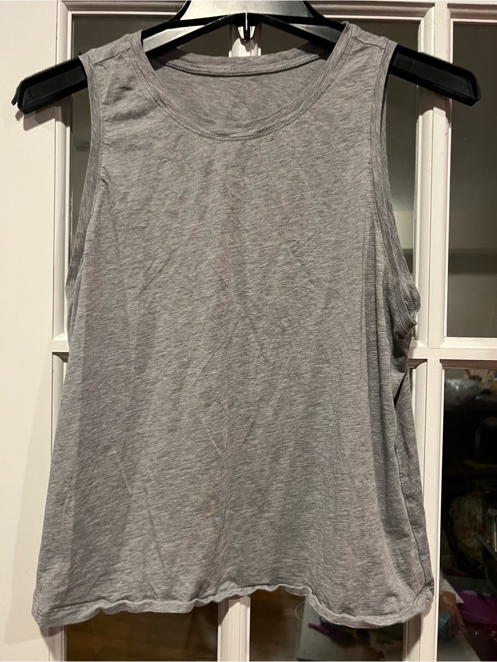 CRZ YOGA Light Gray Crewneck Sleeveless Tank